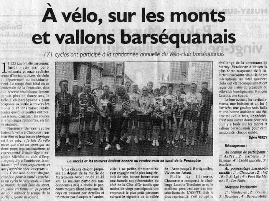 Monts et Vallons du Barséquanais (31/05/2004)